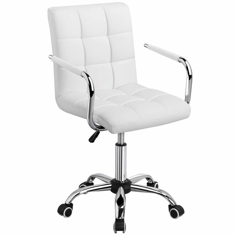 Silla de oficina de cuero ajustable de espalda perfecta para entornos de trabajo modernos y elegantes