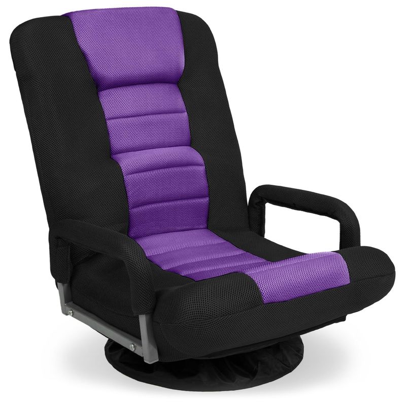 Embalaje de correo y marco de acero de aleación 360 grados silla giratoria de juego para televisión y multipropósito