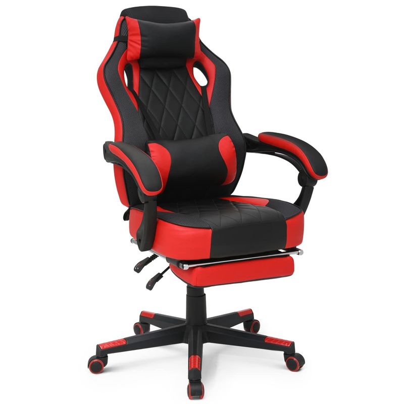 Moderna silla de juegos de computadora ergonómica estilo de carreras silla de cuero PU juegos de 40.79 libras