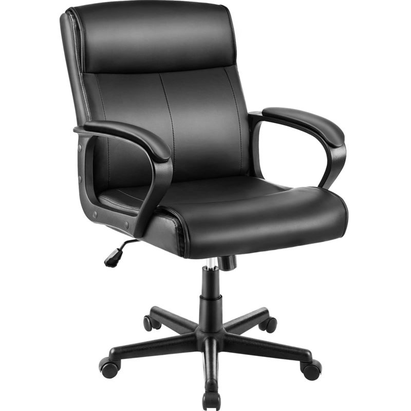 360 giratorios / ajuste de altura / reclinable silla de escritorio de espalda media para una capacidad de peso de 250 libras