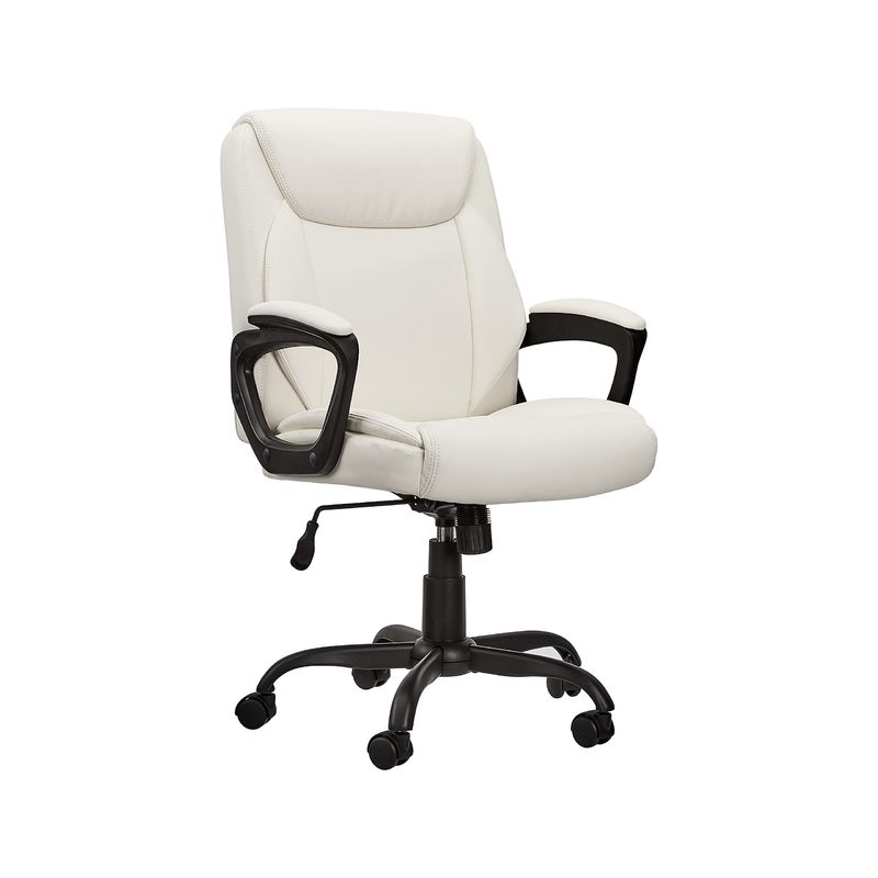 Silla de escritorio de escritorio de oficina con almohadilla de PU puresoft y marco metálico