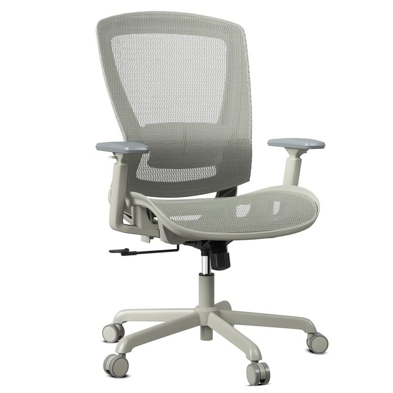 Apoyo lumbar ajustable reposabrazos de malla silla de oficina silla de trabajo resistente con espalda sólida