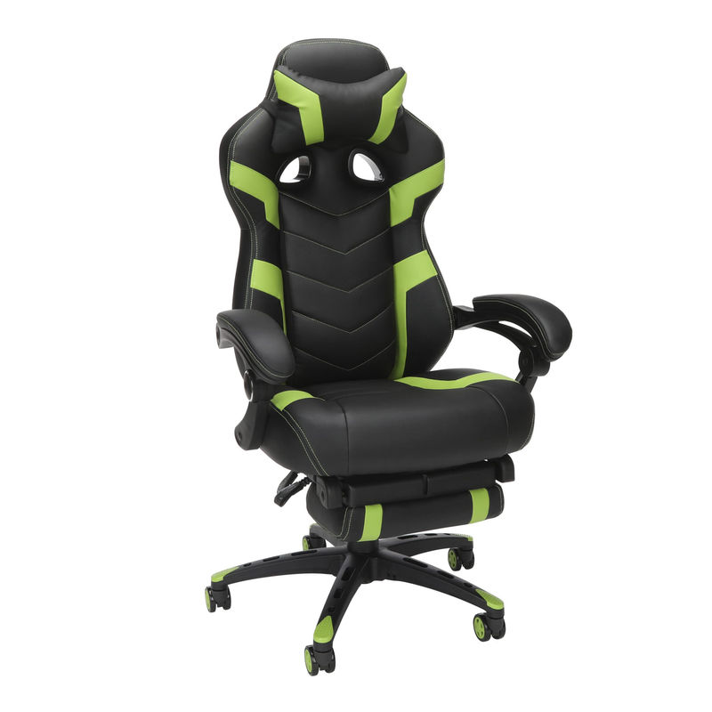 Silla de ordenador de juego ergonómica de tipo metálico de aluminio con reposacabezas integrada