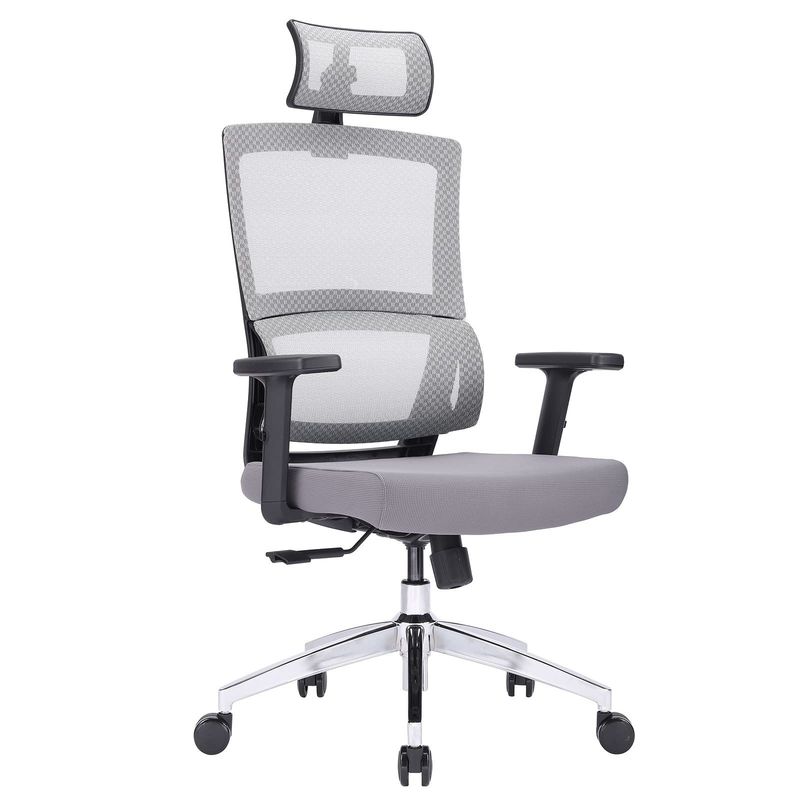 Silla de oficina ajustable en altura silla de escritorio giratorio en forma de L para adultos trabajo en casa