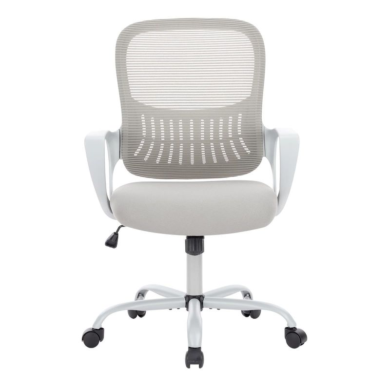 Materiales Tarea de rodadura de la parte media de la espalda Silla de escritorio de oficina con ruedas y soporte lumbar