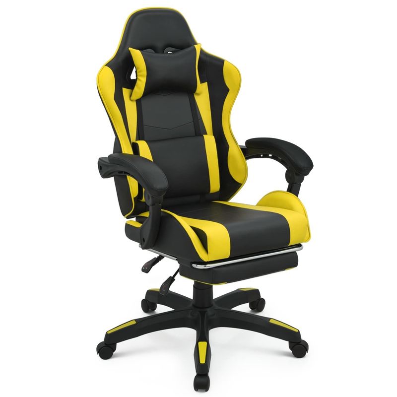 Embalaje de correos silla de juego de computadora de color personalizada con reposacabezas y soporte lumbar