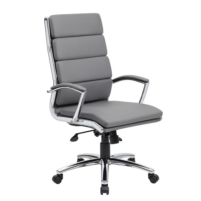 Reversa silla de escritorio giratorio ejecutivo con tapicería suave y soporte lumbar