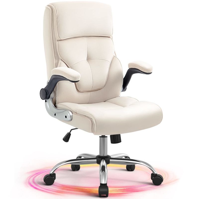 Silla giratoria de color personalizada de tela de lino sillas de escritorio para el hogar para sus necesidades