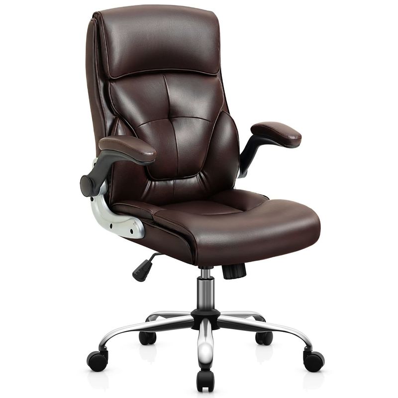 Silla de escritorio con respaldo lumbar y tejido de lino