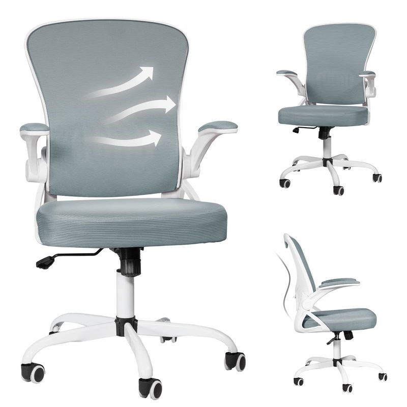 Silla de oficina de malla ajustable en altura para el hogar 21&quot;D x 24&quot;W x 43&quot;H Construcción de metal
