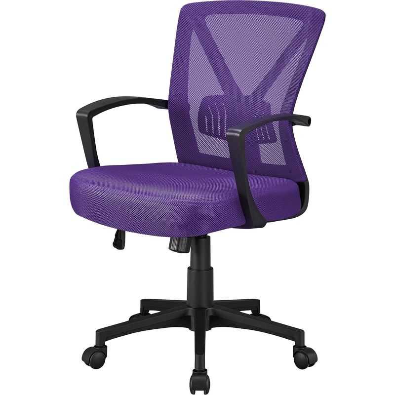 3 sillas de oficina ergonómicas de ascensor de gas con color personalizado y soporte lumbar ajustable