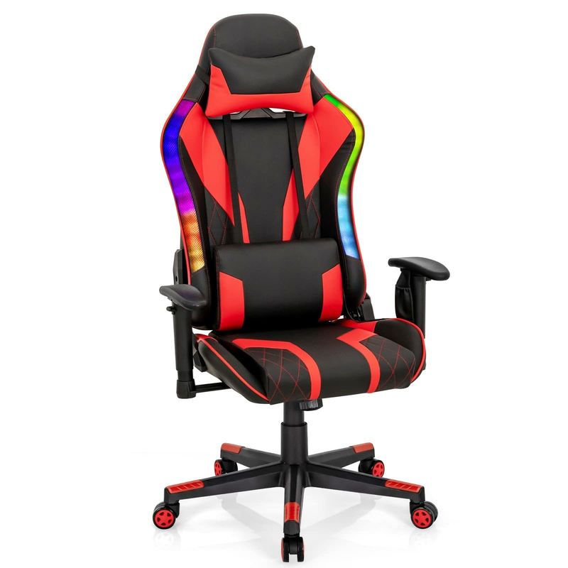 Actualice su silla de juego a silla giratoria ALINUNU con luces LED RGB Diseño ergonómico