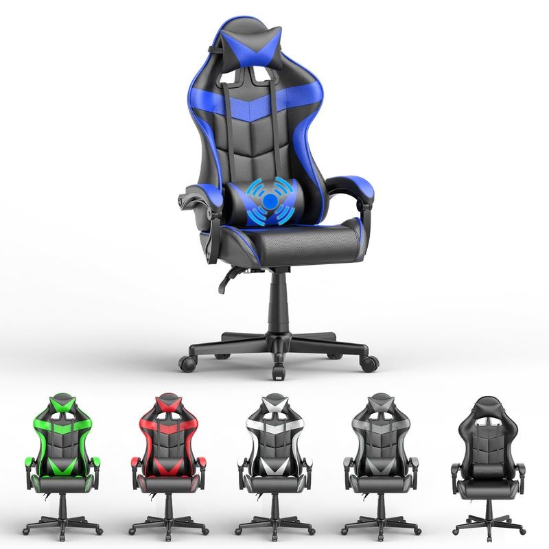 Silla de juego de carreras ajustable de altura para oficina y computadora 29&quot;D x 29&quot;W x 48&quot;H