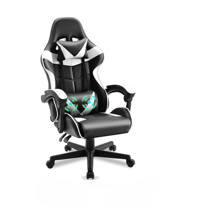 Silla de juego de carreras de color personalizada con respaldo lumbar y 3 ascensores de gas