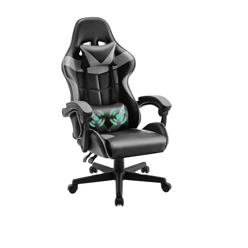 Silla de juegos ALINUNU Silla ergonómica de espalda alta con 3 ascensores de gas y soporte lumbar