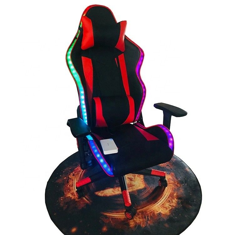 Silla de juegos RGB LED Silla rodante giratoria cómoda y profesional para comerciales