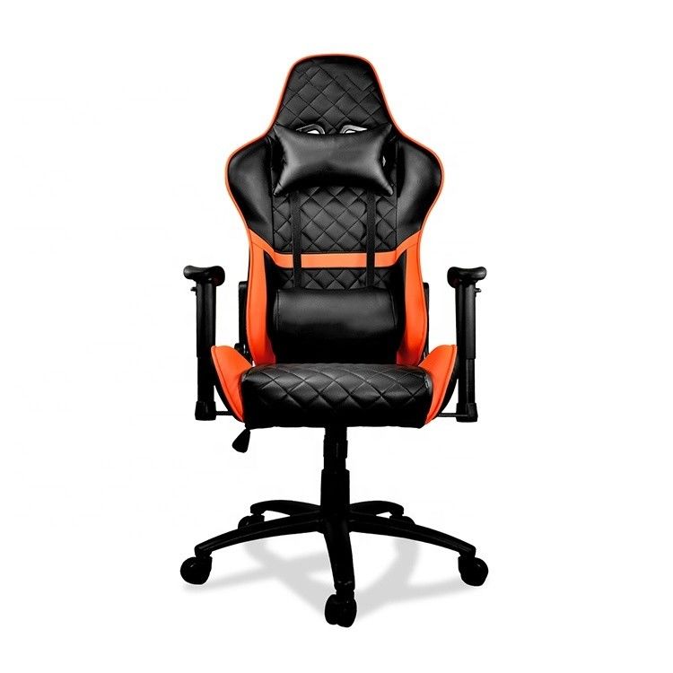 Silla de oficina giratoria ajustable para jugadores estilo de carreras de cuero sillas modernas