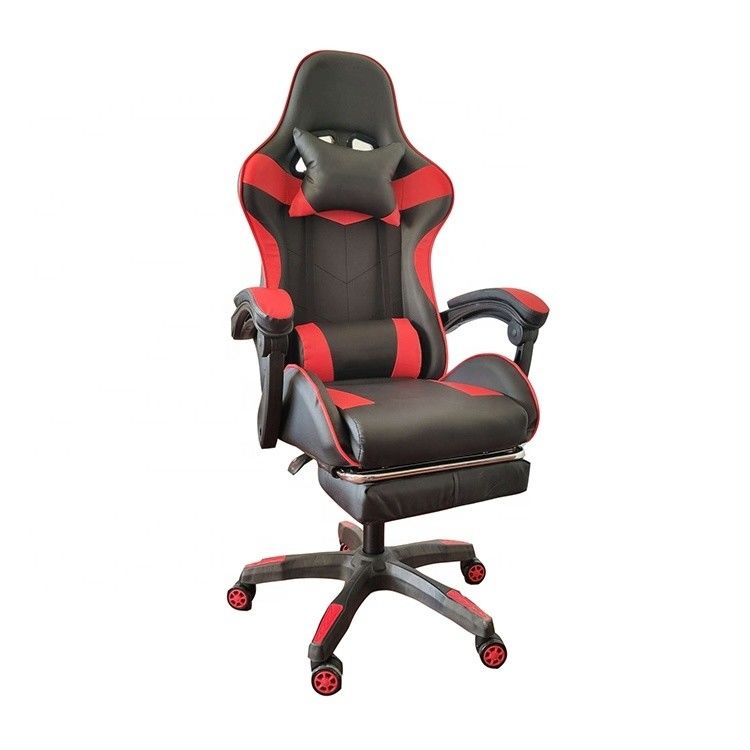 Luxo colorido silla reclinable de carreras de PVC con asiento de cuero genuino altura 54cm