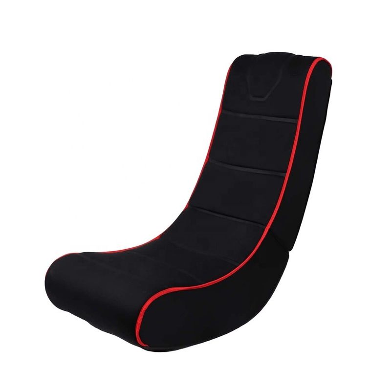 Acentos de carreras exquisitos plegables silla de salón de suelo de tela para espacio de oficina en el hogar