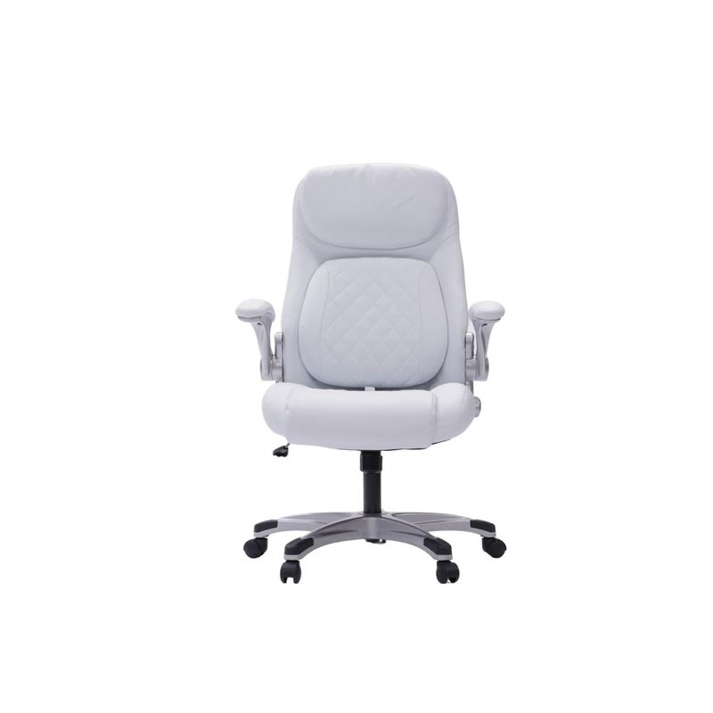 Confortable silla de oficina de cuero de PU con soporte lumbar 27.55D x 26.77W x 43.3H pulgadas