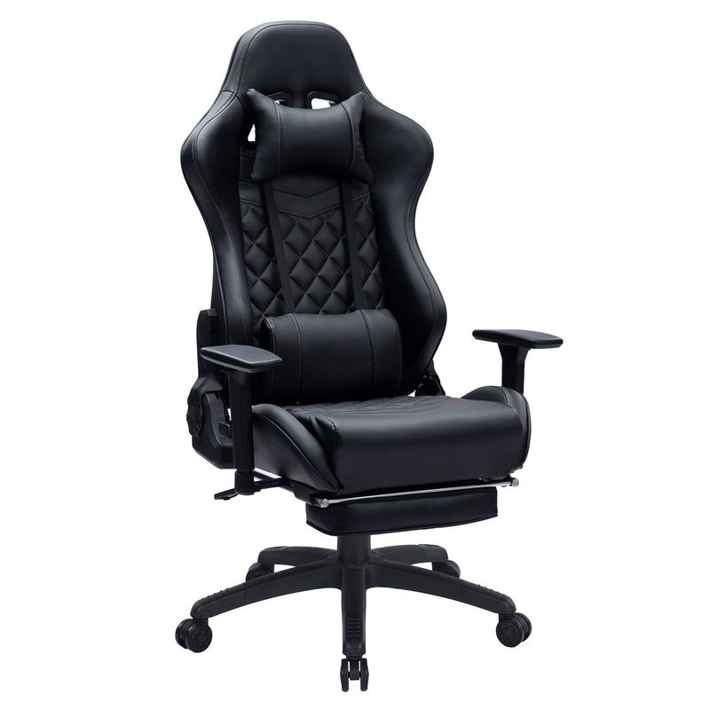 Silla de juegos de masaje para adultos 350LBS Refuerzo de base ajustable de reposabrazos estilo giratorio